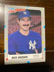 Rick Rhoden Baseball Cards 1988 Fleer Star Stickers Prices