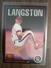 Mark Langston #235 Baseball Cards 1993 Panini Donruss Triple Play Prices