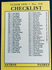 Fleer Checklist  | Fleer CheckList Baseball Cards 1991 Fleer