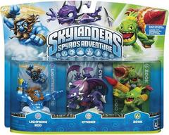 Skylanders: Spyro's Adventure Triple Pack [Lightning Rod, Cynder, Zook] Skylanders Prices