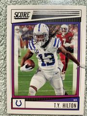 T. Y. Hilton Football Cards 2022 Panini Score Prices