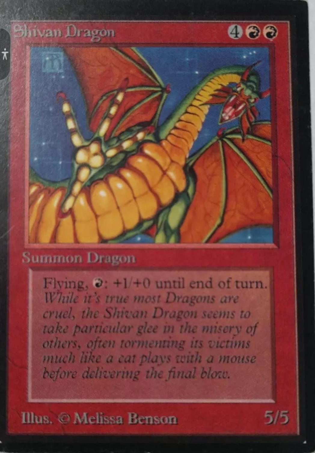 Shivan Dragon [International Edition] Magic Collector's Edition