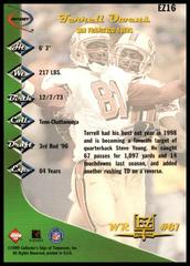 Back Of Card | Terrell Owens Football Cards 1999 Collector's Edge Odyssey End Zone