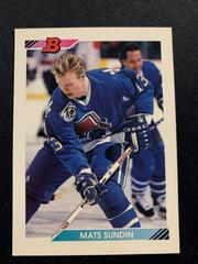 Mats Sundin Hockey Cards 1992 Bowman Prices