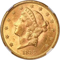 1889 [PROOF] Coins Liberty Head Gold Double Eagle Prices