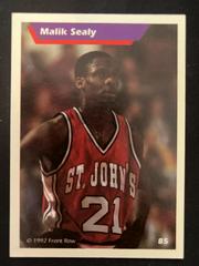 Back | Malik Sealy Basketball Cards 1992 Front Row Dream Picks