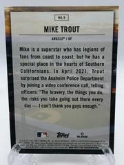 Back Of Card | Mike Trout Baseball Cards 2022 Topps Home Field Advantage