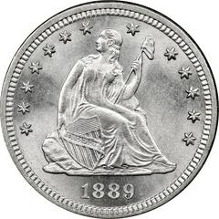 1889 [PROOF] Coins Seated Liberty Quarter Prices
