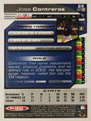 Rear | Jose Contreras Baseball Cards 2004 Topps Total