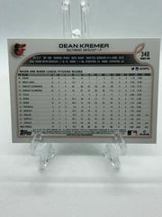 Back Of Card | Dean Kremer Baseball Cards 2022 Topps