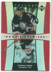 Thomas Vanek #178 Hockey Cards 2005 Upper Deck Trilogy Prices