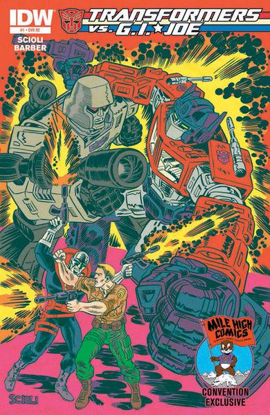 Transformers vs. G.I. Joe [Mile High Comics] #1 (2014) Comic Books Transformers vs. G.I. Joe