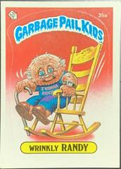 Wrinkly RANDY [Glossy] 1985 Garbage Pail Kids Prices