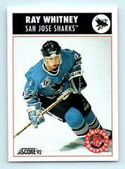 Ray Whitney Hockey Cards 1992 Score Prices