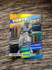 Amon Ra St. Brown [Gold] #YM-11 Football Cards 2022 Panini Prestige Youth Movement Prices
