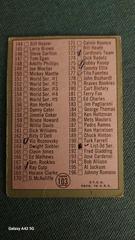 Back  | Checklist 110-196 [170 Is D McAuliffe] Baseball Cards 1967 Topps