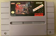Front Label Of Cartridge | Contra III The Alien Wars [Not for Resale] Super Nintendo
