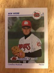 Ben Webb Baseball Cards 1991 Impel Line Drive Pre Rookie AA Prices