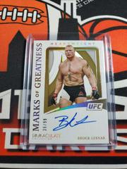 Brock Lesnar Ufc Cards 2021 Panini Immaculate UFC Marks of Greatness Autographs Prices
