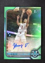 Johnny Davis [Green Refractor] #BCPA-JD Basketball Cards 2021 Bowman University Chrome Autographs Prices