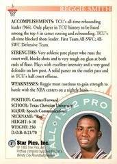 Back Of Card | Reggie Smith Basketball Cards 1992 Star Pics