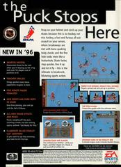 Back Cover | NHL 96 Sega Genesis