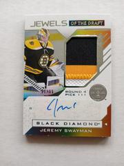 Jeremy Swayman Hockey Cards 2021 Upper Deck Black Diamond Jewels of the Draft Prices