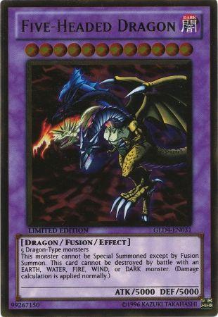 Five-Headed Dragon GLD4-EN031 YuGiOh Gold Series 4: Pyramids Edition