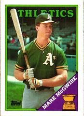 Mark McGwire #580 Baseball Cards 1988 Topps Prices
