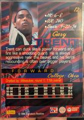 Card Back | Gary Trent Basketball Cards 1996 Signature Rookies Supreme