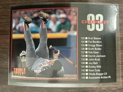 Checklist #198 Baseball Cards 1993 Panini Donruss Triple Play Prices