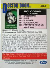 Back | Doctor Doom [Hologram] Marvel 1991 Universe