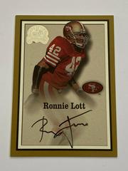Ronnie Lott [Autograph] Football Cards 2000 Fleer Greats of the Game Autographs Prices