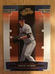 David Wright #94 Baseball Cards 2005 Playoff Absolute Memorabilia Prices