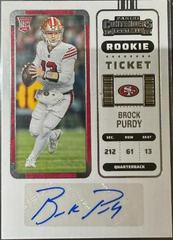 Brock Purdy [Autograph Ticket] #263 Football Cards 2022 Panini Contenders Prices