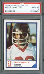 Willie Hampton Football Cards 1983 Jogo CFL Limited Prices