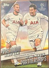 Harry Kane, Heung Min Son Soccer Cards 2022 Topps UEFA Club Competitions Premium Partnerships Prices