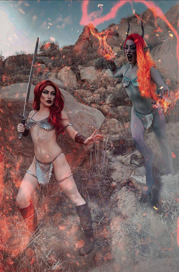 Red Sonja / Hell Sonja [Cosplay Virgin] #2 (2023) Comic Books Red Sonja / Hell Sonja