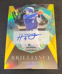 Henry Bolte [Autograph Gold] #BR-HB Baseball Cards 2022 Panini Prizm Draft Picks Brilliance Prices