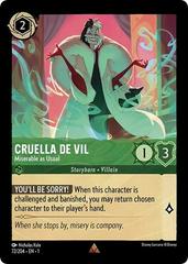 Cruella de Vil - Miserable as Usual [Foil] #72 Lorcana First Chapter Prices