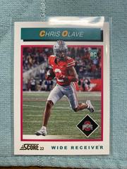Chris Olave [Gold] #TB10 Football Cards 2022 Panini Score 1992 Throwback Rookie Prices