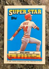 Back | Barry Bonds, Eric Davis Baseball Cards 1988 Topps Stickercard