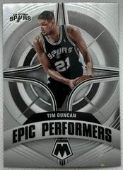 Tim Duncan #10 Basketball Cards 2021 Panini Mosaic Epic Performers Prices