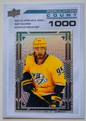 Matt Duchene [1000] #PC-11 Hockey Cards 2022 Upper Deck Population Count Prices