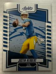 Justin Herbert [Blue] #1 Football Cards 2023 Panini Absolute Prices