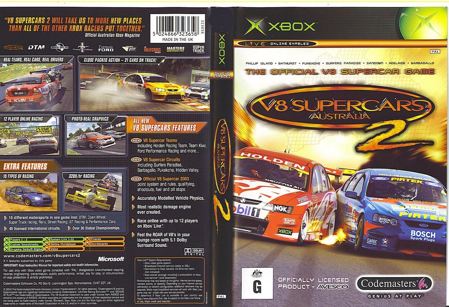 V8 Supercars Australia 2 Prices PAL Xbox | Compare Loose, CIB & New Prices