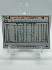 Back Of Card  | Miguel Cabrera Baseball Cards 2021 Topps Update 1992 Redux