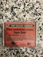 Back [No Disclaimer] | Joe Montana Football Cards 1990 Topps