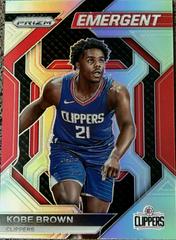 Kobe Brown [Silver Prizm] #18 Basketball Cards 2023 Panini Prizm Emergent Prices