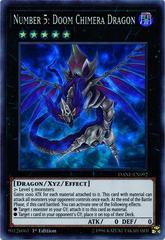 Number 5: Doom Chimera Dragon [1st Edition] DANE-EN092 YuGiOh Dark Neostorm Prices